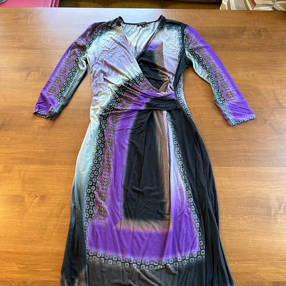 Etro Italian size 46 faux wrap dress. Extremely soft, only worn once